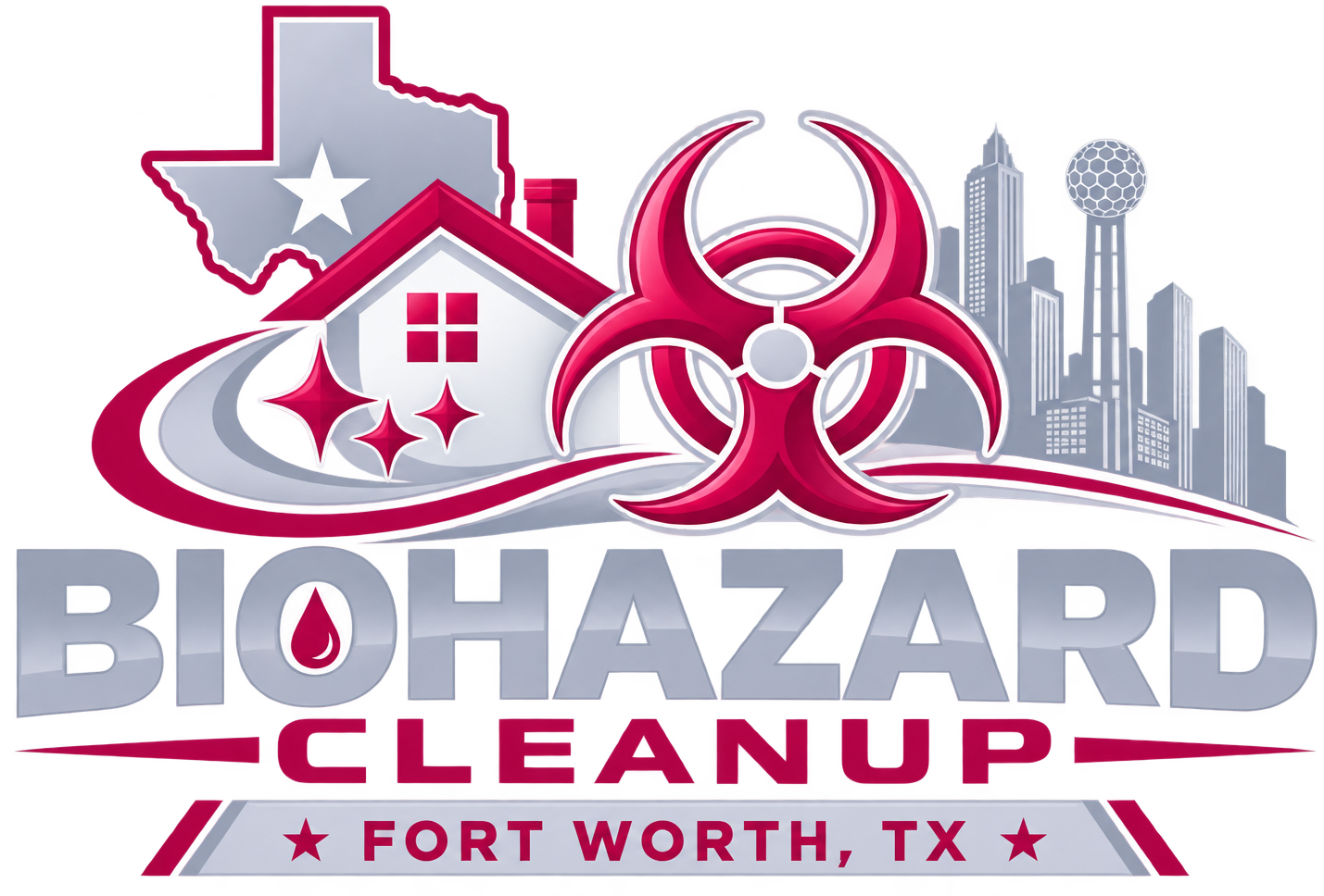 biohazard cleanup fort worth logo.